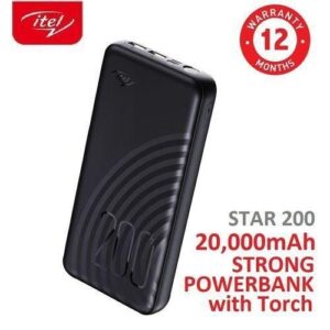 itel 20000mAh Dual Output Fast Charging Power Bank