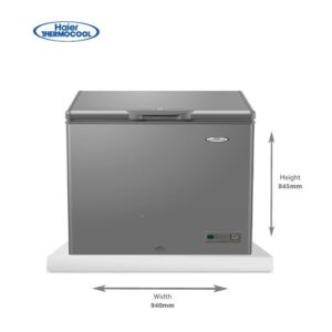 Haier Thermocool 200 Litres Chest Freezer (HTF-200) - Silver + 3 Years Warranty