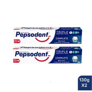Pepsodent Triple Protection Complete Toothpaste Twin Pack 130g