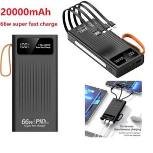 Ace Elec 66W Power Banks 20000 MAh Portable Super Fast Charger