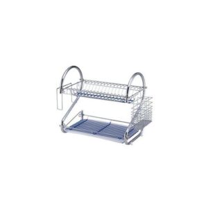 16" Stainless Steel Dish Drainer With Cup And Cutlery Holder