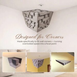 3D OpticalIllusion CornerWall Decal
