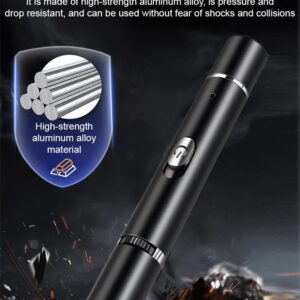 ⚡ High-intensity laser pointer, requiring only monthly recharging